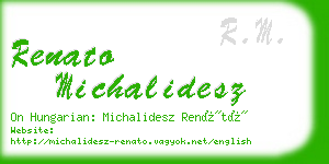 renato michalidesz business card